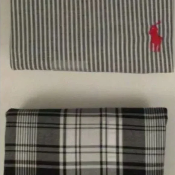 2pk ENUINE RALPH LAUREN POLO US 52  BIG & TALL BLACK GRAY WOVEN COTTON BOXERS - Picture 3 of 5